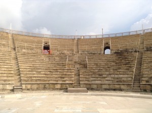 Roman Theater at Caesarea by the Sea, another building project of Herod the Great...