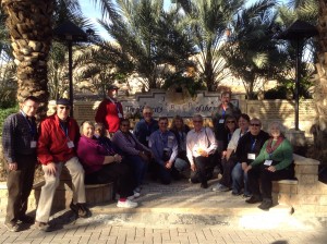 The Pegram Holy Land 2015 Tour Group at the Entrance to the Old City of Jericho...